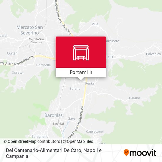 Mappa Del Centenario-Alimentari De Caro