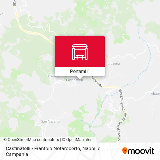 Mappa Castinatelli - Frantoio Notaroberto