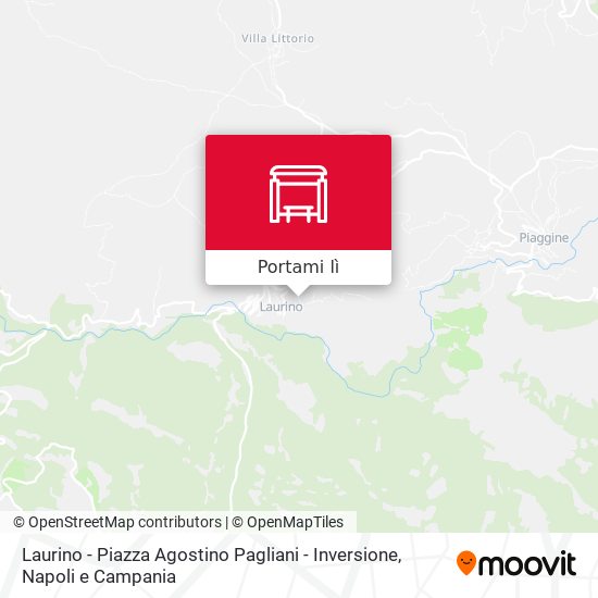 Mappa Laurino - Piazza Agostino Pagliani - Inversione
