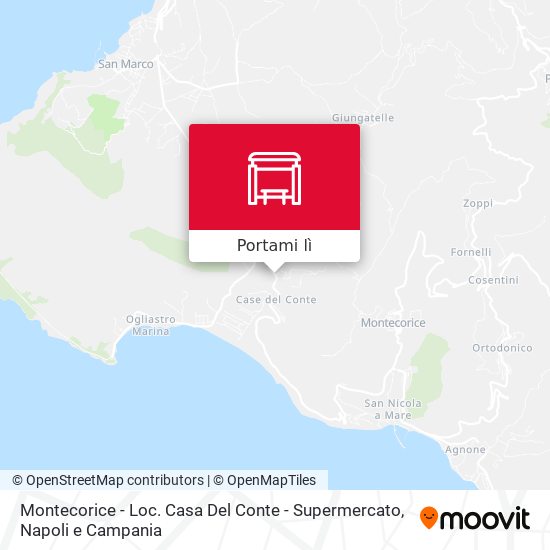 Mappa Montecorice - Loc. Casa Del Conte - Supermercato