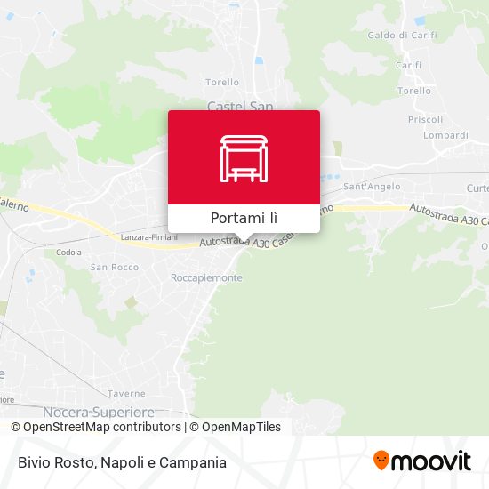 Mappa Bivio Rosto