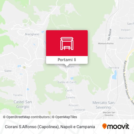 Mappa Ciorani S.Alfonso (Capolinea)