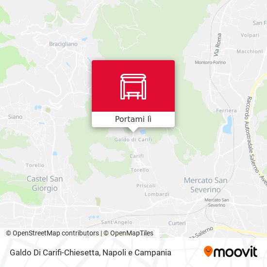 Mappa Galdo Di Carifi-Chiesetta