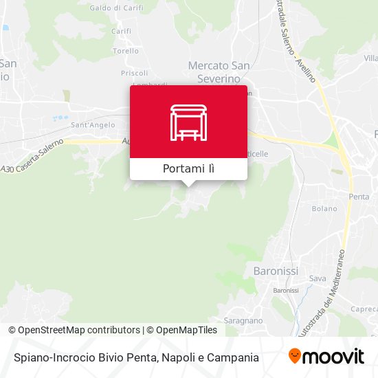 Mappa Spiano-Incrocio Bivio Penta