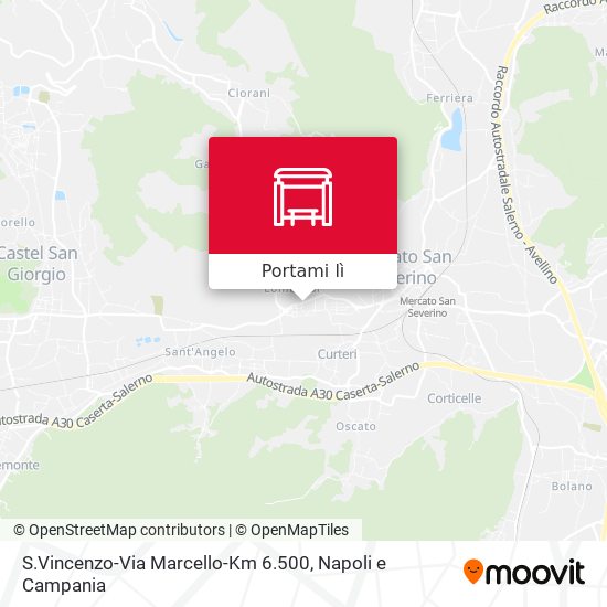 Mappa S.Vincenzo-Via Marcello-Km 6.500