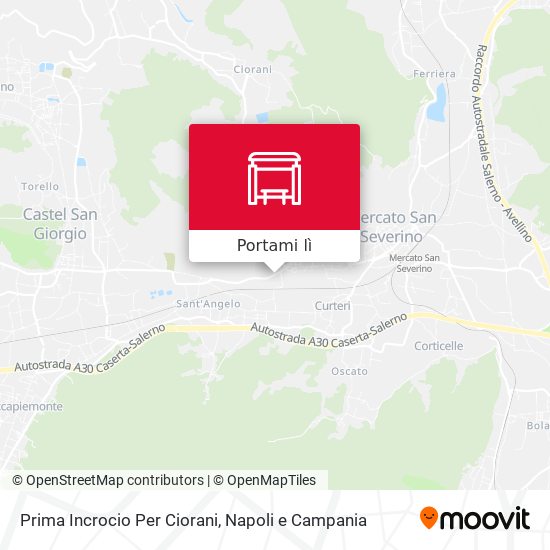 Mappa Prima Incrocio Per Ciorani