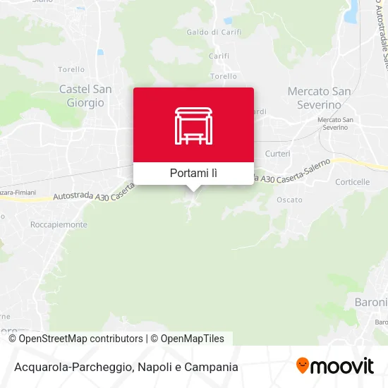 Mappa Acquarola-Parcheggio