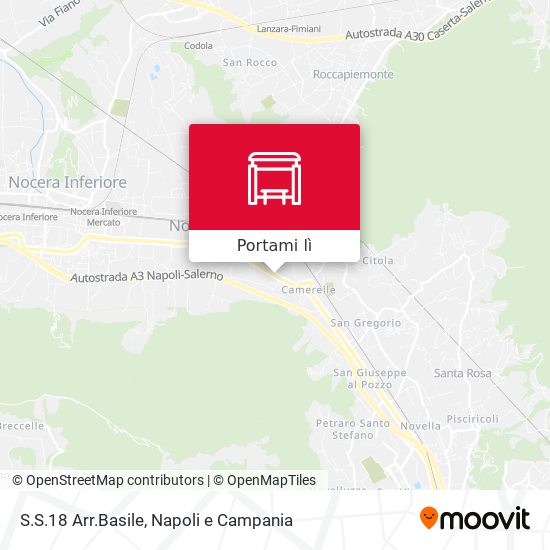 Mappa S.S.18 Arr.Basile