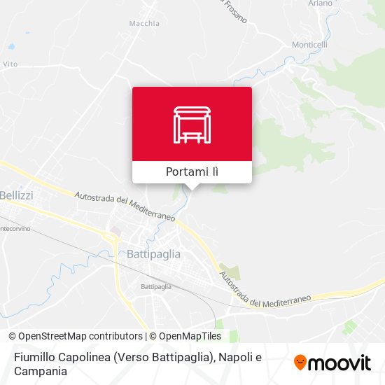 Mappa Fiumillo Capolinea (Verso Battipaglia)