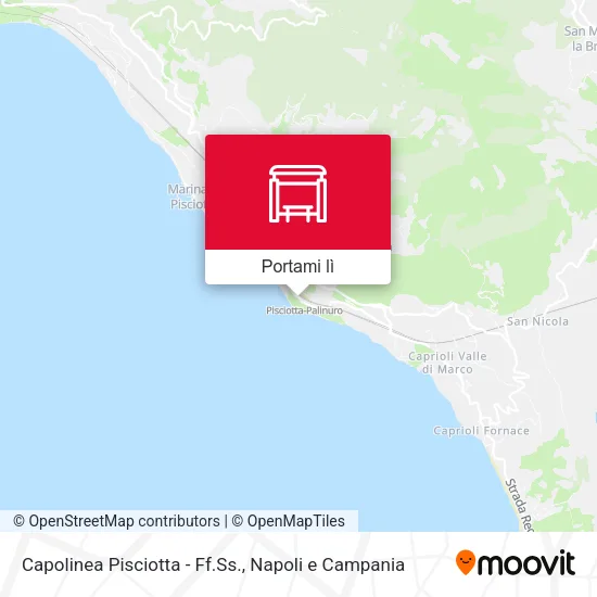Mappa Capolinea Pisciotta - Ff.Ss.