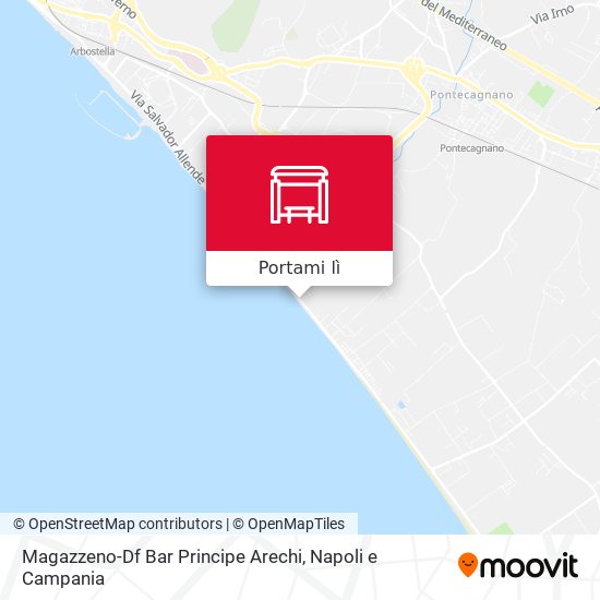 Mappa Magazzeno-Df Bar Principe Arechi