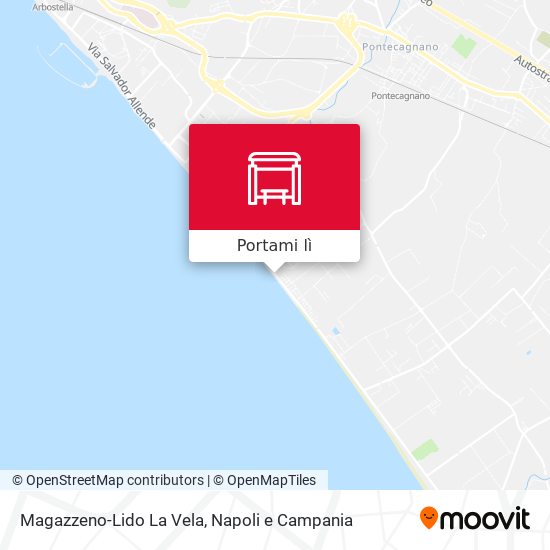 Mappa Magazzeno-Lido La Vela