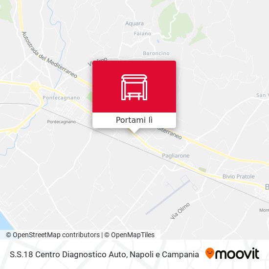 Mappa S.S.18 Centro Diagnostico Auto