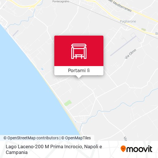 Mappa Lago Laceno-200 M Prima Incrocio