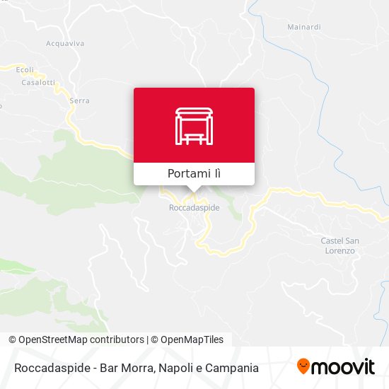Mappa Roccadaspide - Bar Morra