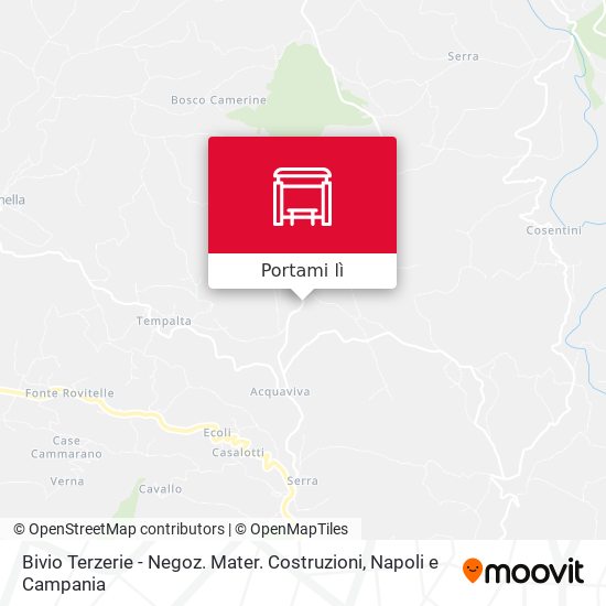 Mappa Bivio Terzerie - Negoz. Mater. Costruzioni