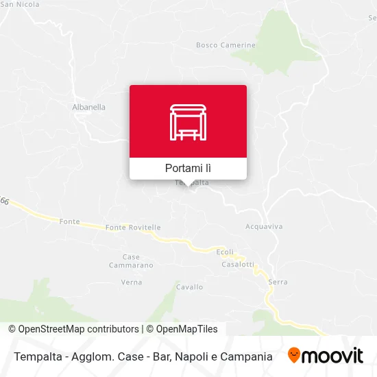 Mappa Tempalta - Agglom. Case - Bar