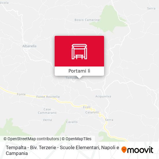 Mappa Tempalta - Biv. Terzerie - Scuole Elementari