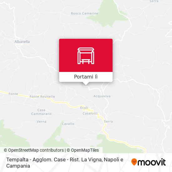 Mappa Tempalta - Agglom. Case - Rist. La Vigna