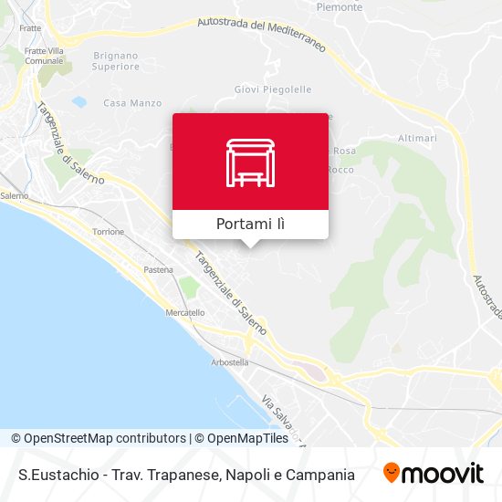 Mappa S.Eustachio - Trav. Trapanese