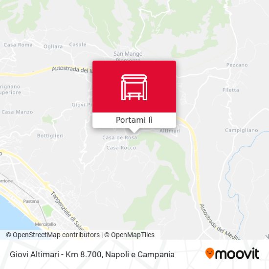 Mappa Giovi Altimari - Km 8.700