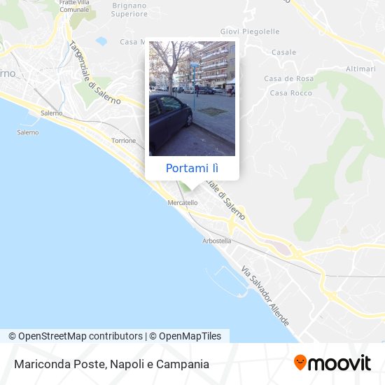 Mappa Mariconda Poste