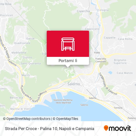Mappa Strada Per Croce - Palina 10