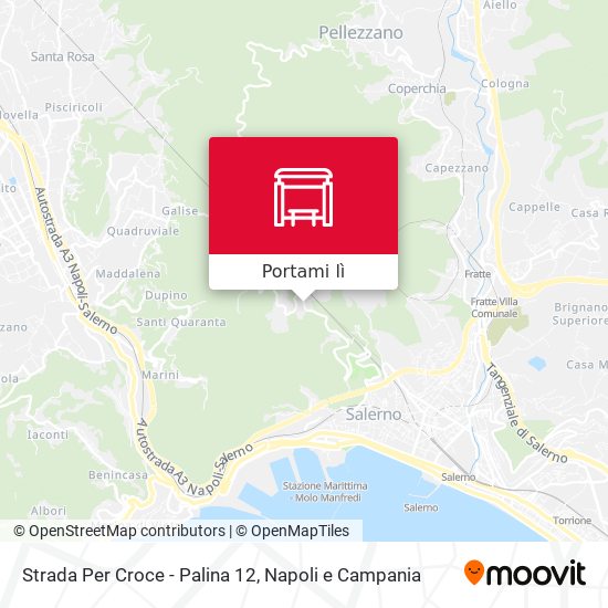 Mappa Strada Per Croce - Palina 12