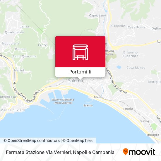 Mappa Fermata Stazione Via Vernieri