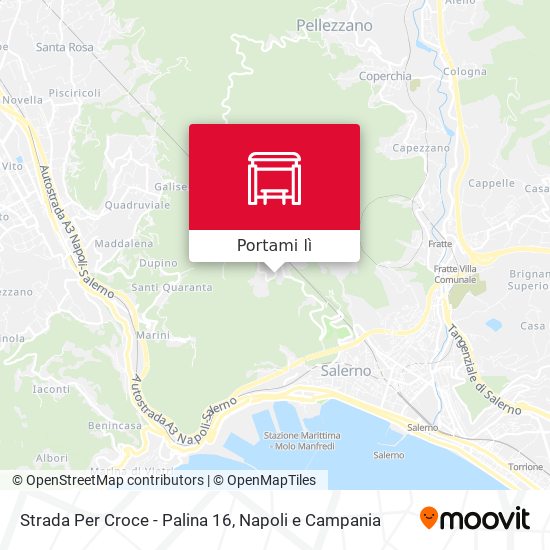 Mappa Strada Per Croce - Palina 16