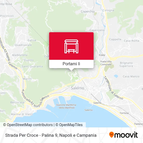 Mappa Strada Per Croce - Palina 9