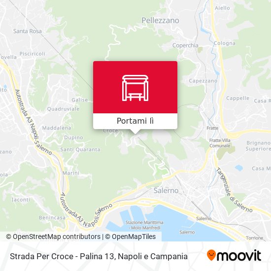 Mappa Strada Per Croce - Palina 13
