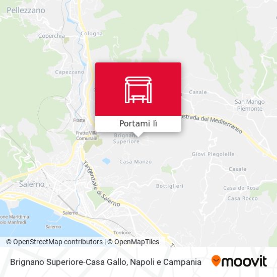 Mappa Brignano Superiore-Casa Gallo