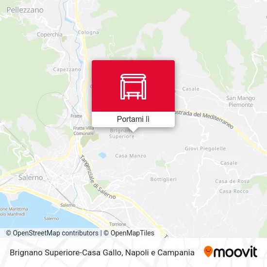 Mappa Brignano Superiore-Casa Gallo