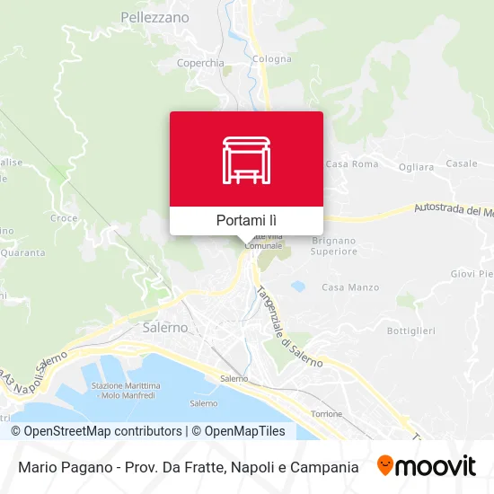Mappa Mario Pagano - Prov. Da Fratte