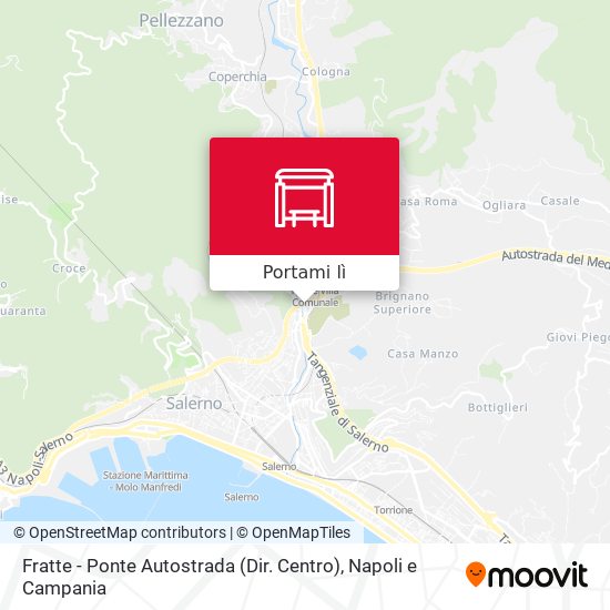 Mappa Fratte - Ponte Autostrada (Dir. Centro)