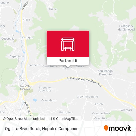 Mappa Ogliara-Bivio Rufoli