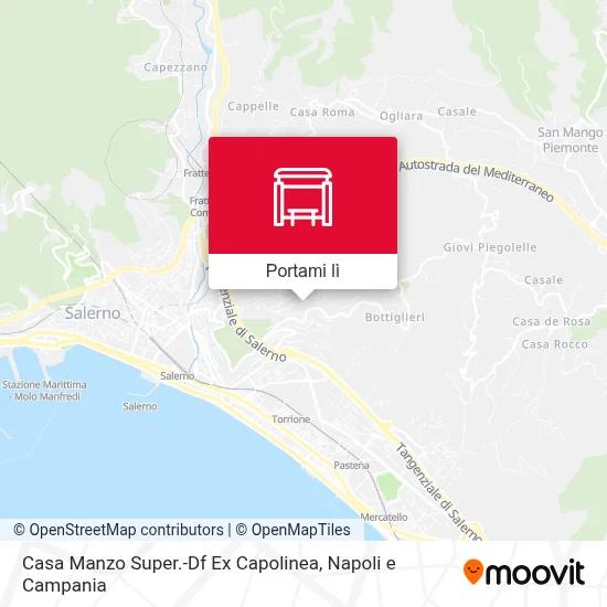 Mappa Casa Manzo Super.-Df Ex Capolinea