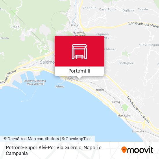 Mappa Petrone-Super Alvi-Per Via Guercio