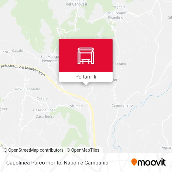 Mappa Capolinea Parco Fiorito