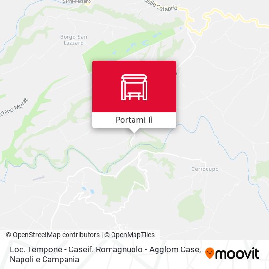 Mappa Loc. Tempone - Caseif. Romagnuolo - Agglom Case
