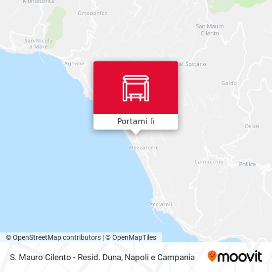 Mappa S. Mauro Cilento - Resid. Duna