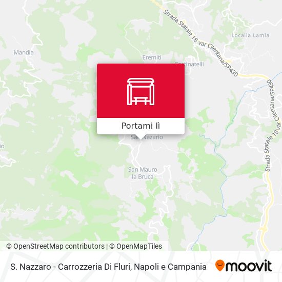 Mappa S. Nazzaro - Carrozzeria Di Fluri