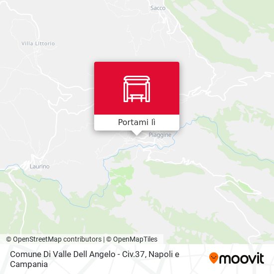 Mappa Comune Di Valle Dell Angelo - Civ.37