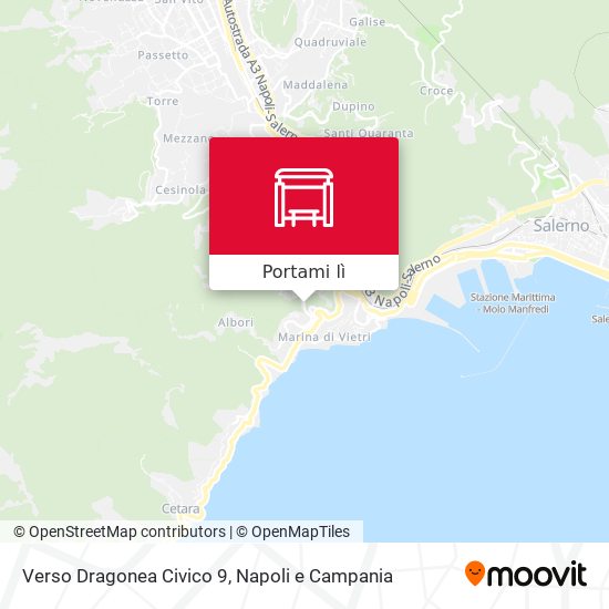 Mappa Verso Dragonea Civico 9