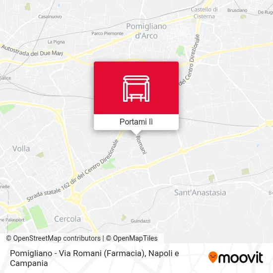 Mappa Pomigliano - Via Romani (Farmacia)