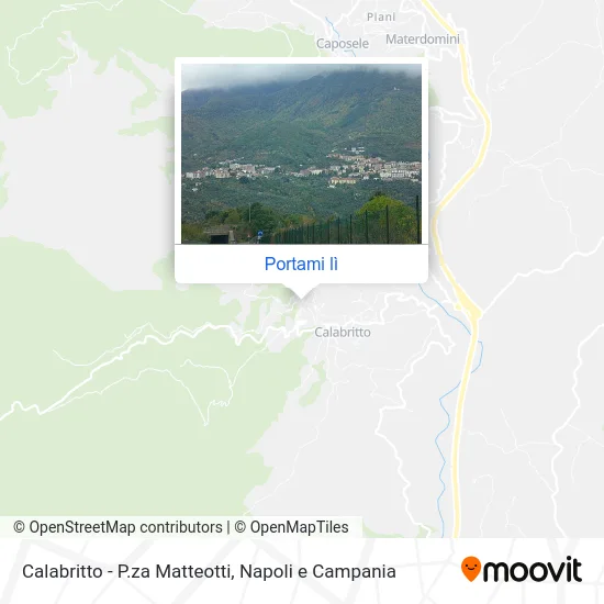 Mappa Calabritto - P.za Matteotti