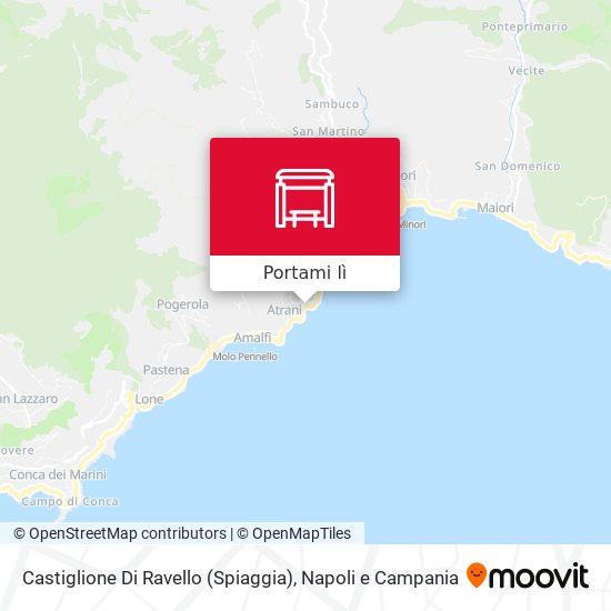 Mappa Castiglione Di Ravello (Spiaggia)