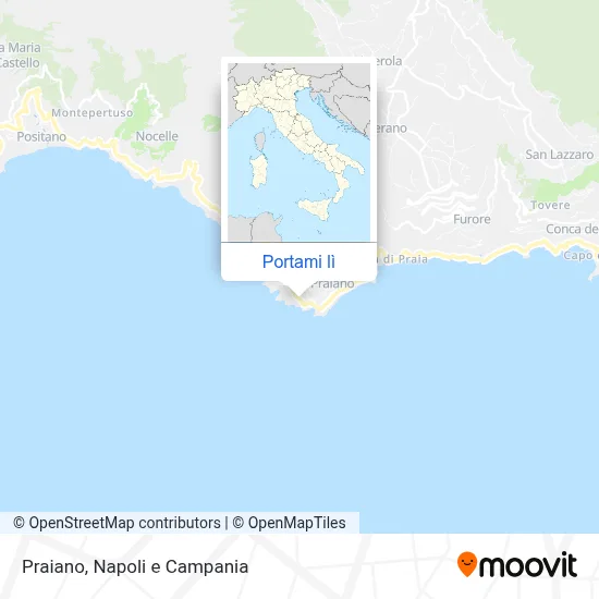 Mappa Praiano