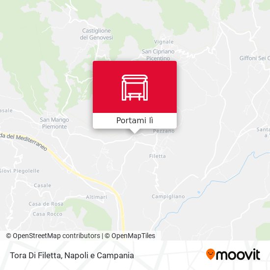 Mappa Tora Di Filetta
